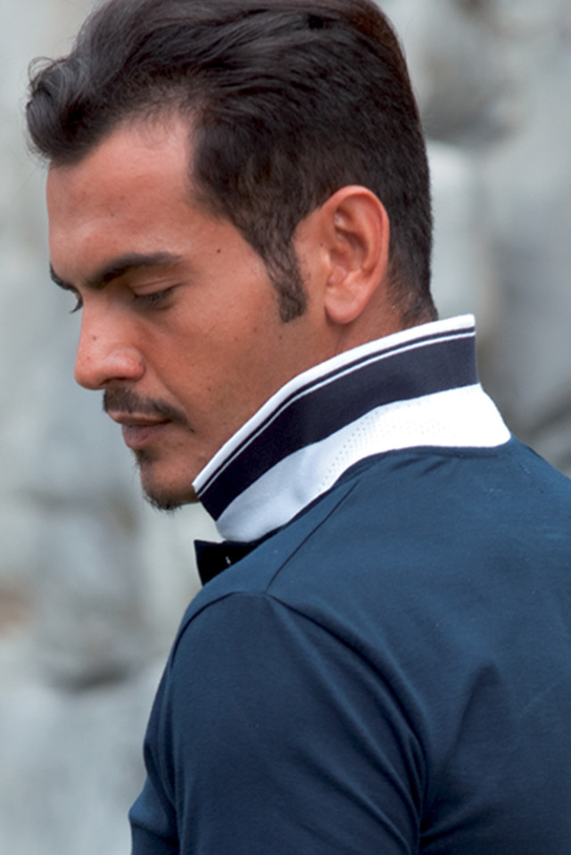 Polo Uomo Elasticizzata con bottoni